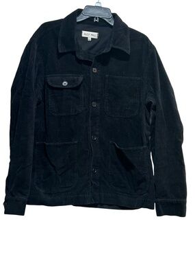 ALEX Mill Jacket Shirt Shacket Men's Work Jacket In Black Size L Large